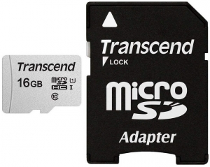 Transcend 16GB MicroSD Card + SD Adapter Transcend 16GB MicroSD Card + SD Adapter