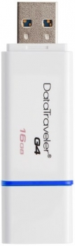 16GB Kingston DataTravaler G4 White/Blue 16GB Kingston DataTravaler G4 White/Blue