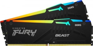 16GB DDR5 6000MHz Kingston FURY Beast RGB Kit of 2x8GB