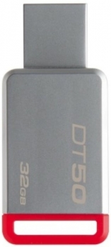 32GB Kingston DataTravaler DT50 Silver/Red 32GB Kingston DataTravaler DT50 Silver/Red