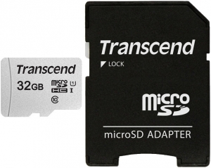 Transcend 32GB MicroSD Card + SD Adapter Transcend 32GB MicroSD Card + SD Adapter