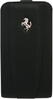 Чехол Ferrari Modena Collection для iPhone 4/4S Flip Black (FEFLIP4B)
