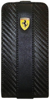 Чехол Ferrari Challenge Collection для iPhone 4/4S Flip Carbon (FEFLIP4C)