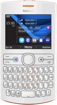 Nokia 205 Asha Dual Sim White Orange Nokia 205 Asha Dual Sim White Orange