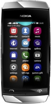 Nokia 305 Asha Dual Sim Silver White