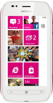 Nokia 710 Lumia White Fuchsia
