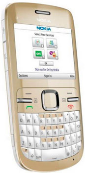 Nokia C3 Golden White Nokia C3 Golden White