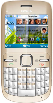 Nokia C3 Golden White Nokia C3 Golden White