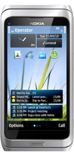 Nokia E7-00 Silver White