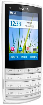 Nokia X3-02 Touch and Type White Silver