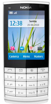 Nokia X3-02 Touch and Type White Silver