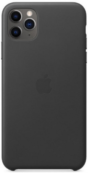 Husa pentru iPhone 11 Pro Max Apple Leather Black