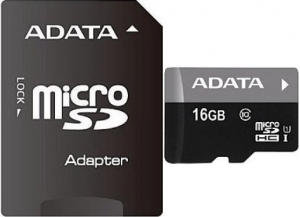 Adata Premier 16GB MicroSD Card + SD Adapter Adata Premier 16GB MicroSD Card + SD Adapter