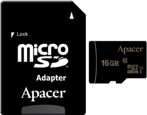 Apacer 16GB MicroSD Card + SD Adapter