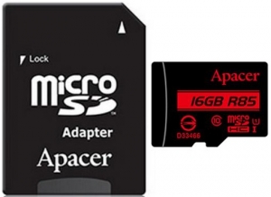 Apacer 16GB MicroSD Card UHS-I U1 + Adapter