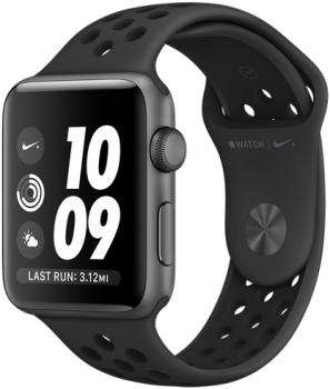 Apple Watch 3 42mm Space Gray Aluminium Case Nike Sport Band