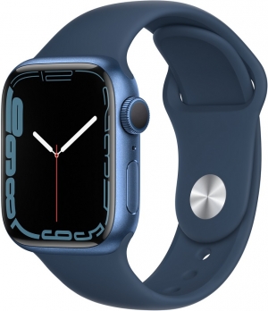 Apple Watch 7 Blue Aluminum Case 41mm