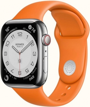 Apple Watch 7 41mm Hermes Silver SS Case LTE Apple Watch 7 41mm Hermes Silver SS Case LTE
