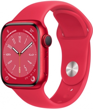 Apple Watch 8 Red Aluminum Case 45mm