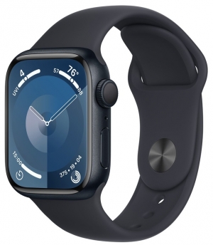 Apple Watch 9 45mm Midnight Sport Band S/M