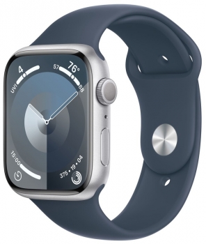 Apple Watch 9 45mm Silver Sport Band M/L Apple Watch 9 45mm Silver Sport Band M/L
