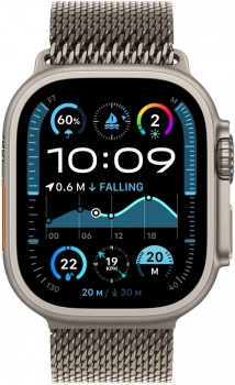 Apple Watch Ultra 2 2024 49mm Natural Titanium Case Milanese Loop Medium