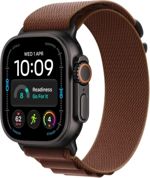 Apple Watch Ultra 4 49mm Black with Burgundy Alpine Loop M