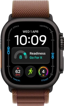 Apple Watch Ultra 4 49mm Black with Burgundy Alpine Loop M