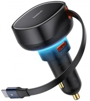 Baseus Retractable Enjoyment Pro 60W Cluster Black