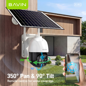 Bavin Outdoor Solar Security Camera 5MP