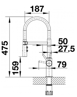 Blanco Catris-S Flexo Black Matt