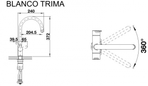 Blanco Trima Chrome