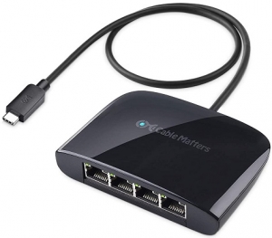 Cable Matters USB-C to 4-port Gigabit Ethernet Adapter