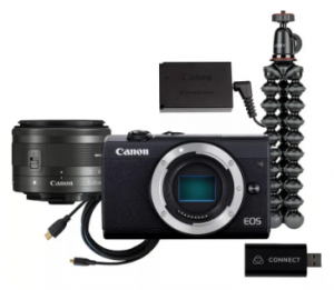 Canon EOS M200& EF-M 15-45mm f/3.5-6.3 IS STM KIT Black