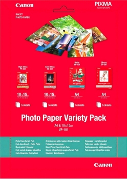 Canon Paper Variety Pack VP-101 A4 & 10x15