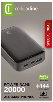 Cellularline Essence 20000mAh Black