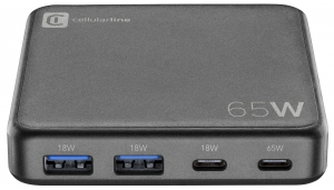 Cellularline GAN 65W Black Cellularline GAN 65W Black