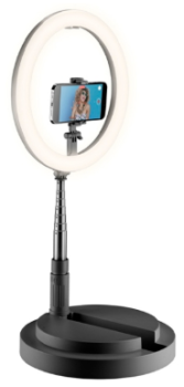 Cellularline Selfie Ring Foldable Compact 12 Cellularline Selfie Ring Foldable Compact 12