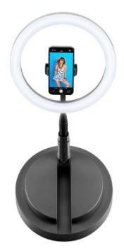 Cellularline Selfie Ring Foldable Compact 12 Cellularline Selfie Ring Foldable Compact 12