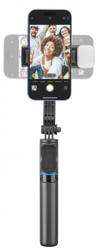 Cellularline Selfie Stick Tripod Sparkle Black Cellularline Selfie Stick Tripod Sparkle Black