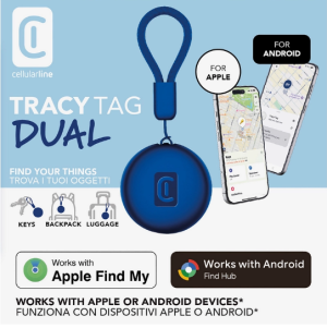 Cellularline Tracy Tag Dual Blue Cellularline Tracy Tag Dual Blue