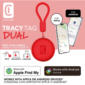 Cellularline Tracy Tag Dual Red Cellularline Tracy Tag Dual Red