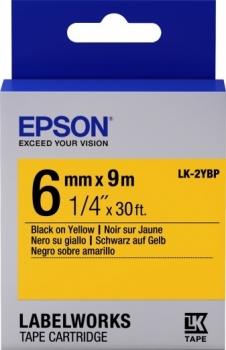 Epson LK2YBP Black/Yellow