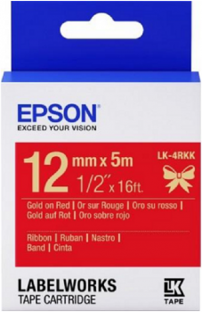 Epson LK4RKK Gold/Red