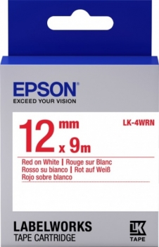 Epson LK4WRN Red/White