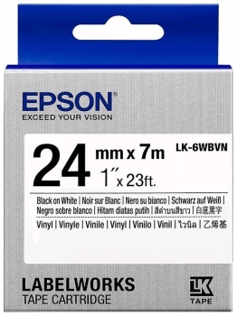 Epson LK-6WBVN Black/White