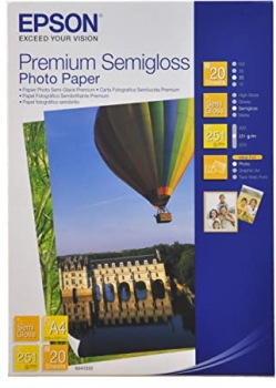 Epson Premium Semigloss Photo Paper A4 20p