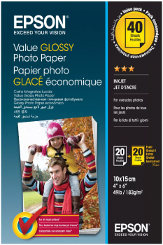 Epson Value Glossy Photo Paper 10x15cm 40p