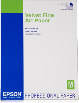 Epson Velvet Fine Art Paper A2 25p