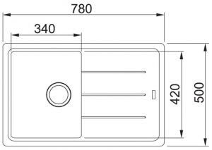 Franke BFG 611-78 Black